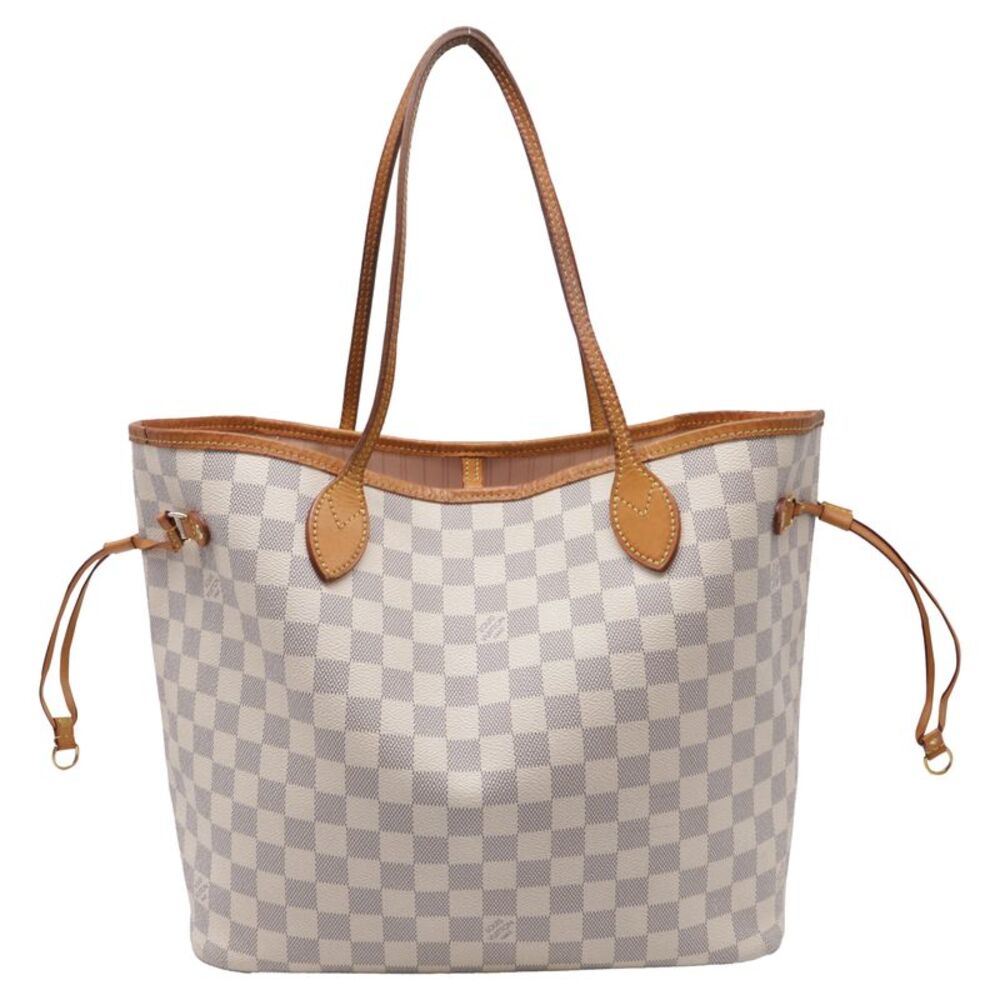 Louis Vuitton Damier Neverfull MM Tote in Beige Canvas